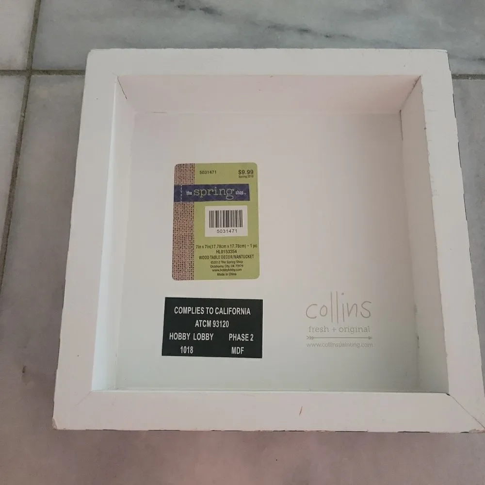 hobby lobby collins fresh + original wood table decor Nantucket